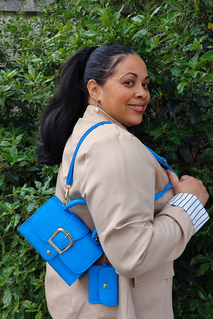 Luxurious vegan leather handbag & wallet set