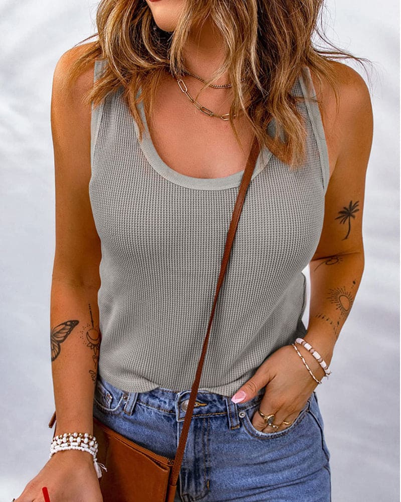 Vielseitiges Damen Tanktop – Weiches Stretch Top für Alltag & Freizeit