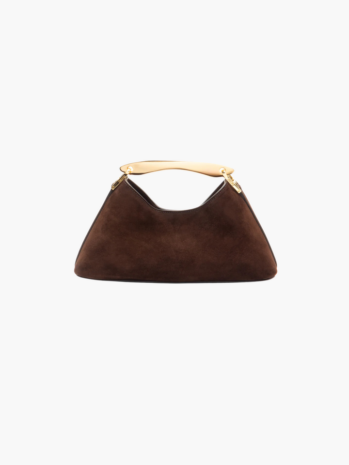 Luxurious mini handbag made of vegan suede – elegant look