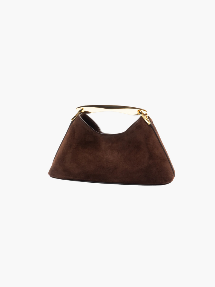 Luxurious mini handbag made of vegan suede – elegant look