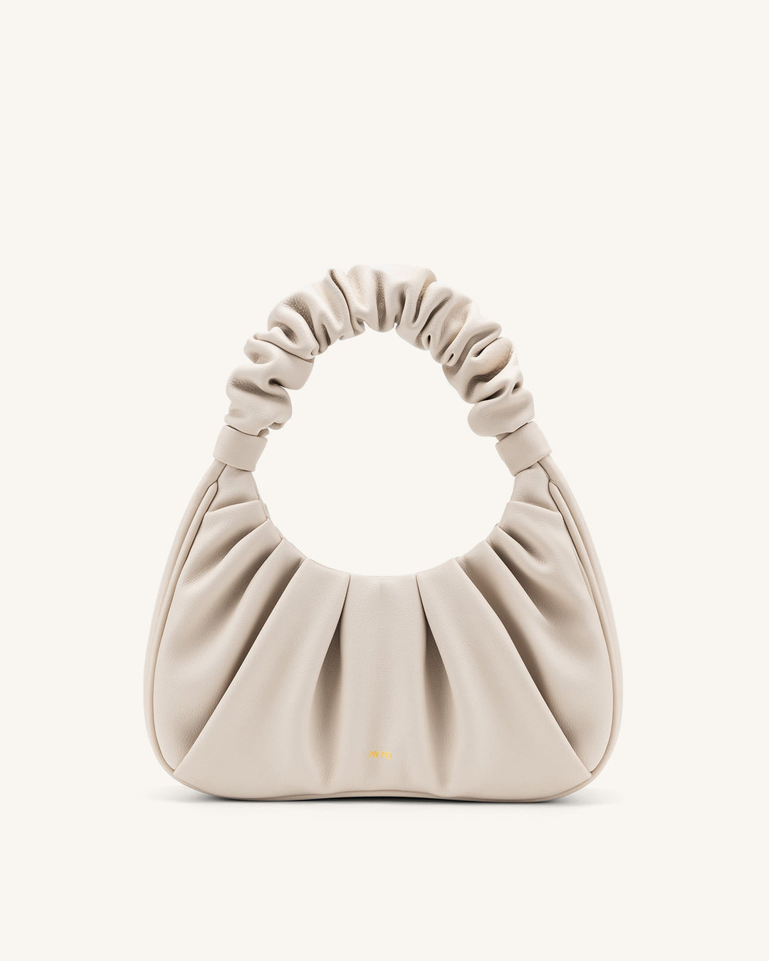 Shoulder bag made of vegan leather in ivory