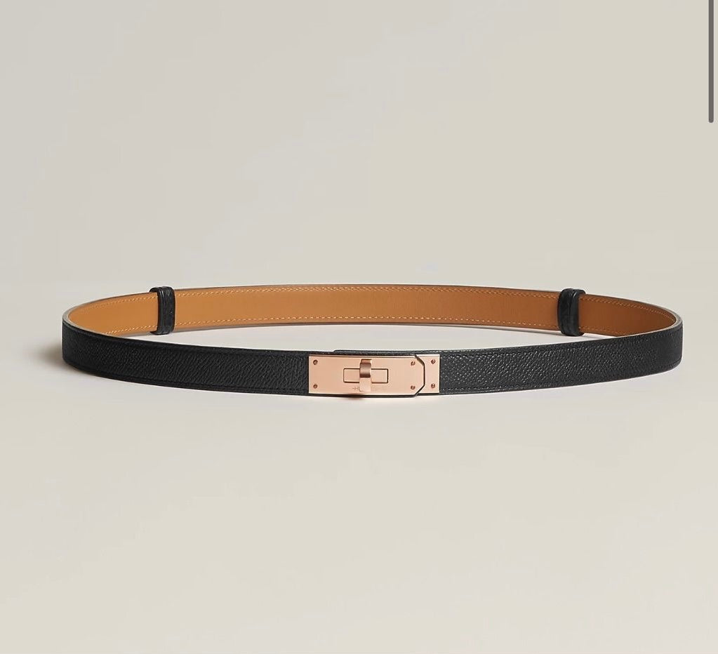 Luxurious women's waist belt – elegant design with gold accent