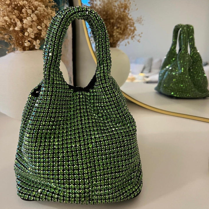 Sparkling Rhinestone Evening Bag Women – Mini Clutch with Shoulder Chain