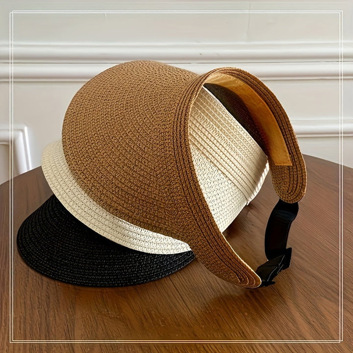 Foldable sun visor with wide brim