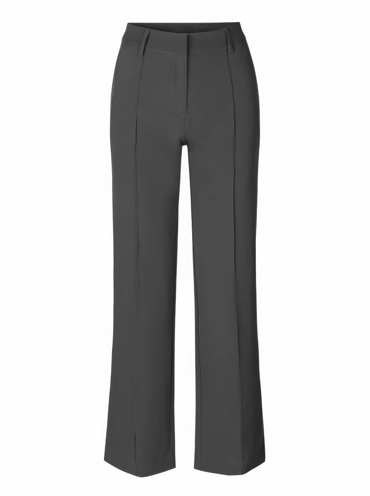 Women's high-waist pants with straight leg – Elegant business look