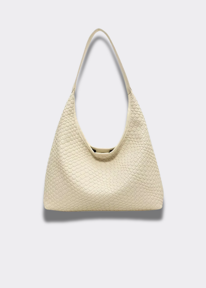 Braided Shoulder Bag – Vegan Leather with Inner Pocket