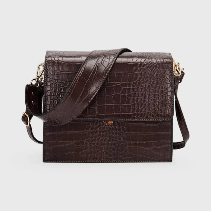 Crossbody Bag Women Croco Look – Vegan Leather & Elegant