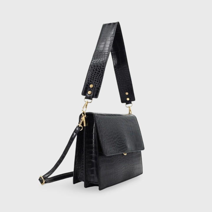 Crossbody Bag Women Croco Look – Vegan Leather & Elegant