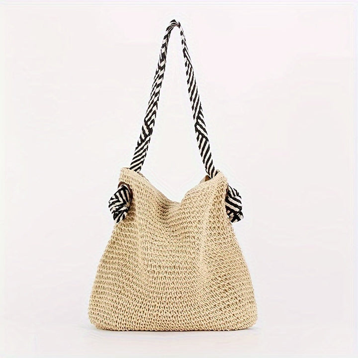 Handwoven vegan beach bag – Boho summer bag for women