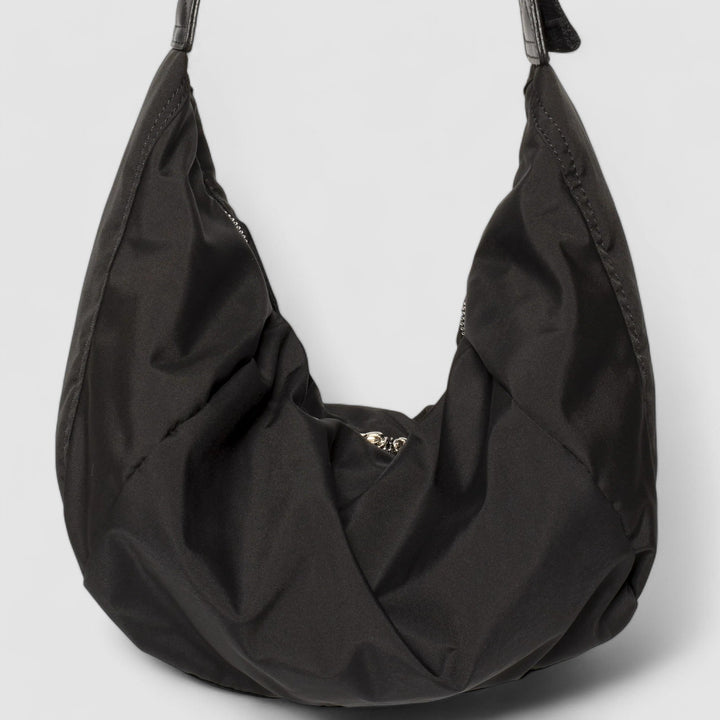 Puffer Shoulder Bag Women – Vegan Leather Hobo Bag with Zipper