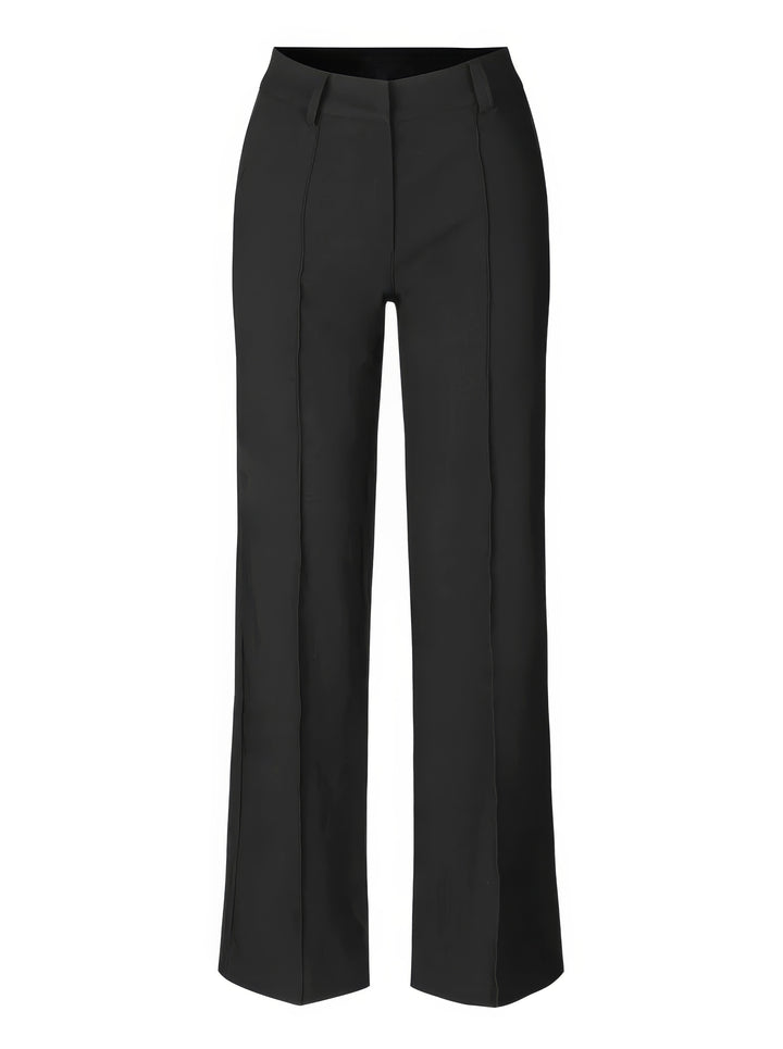 Women's high-waist pants with straight leg – Elegant business look