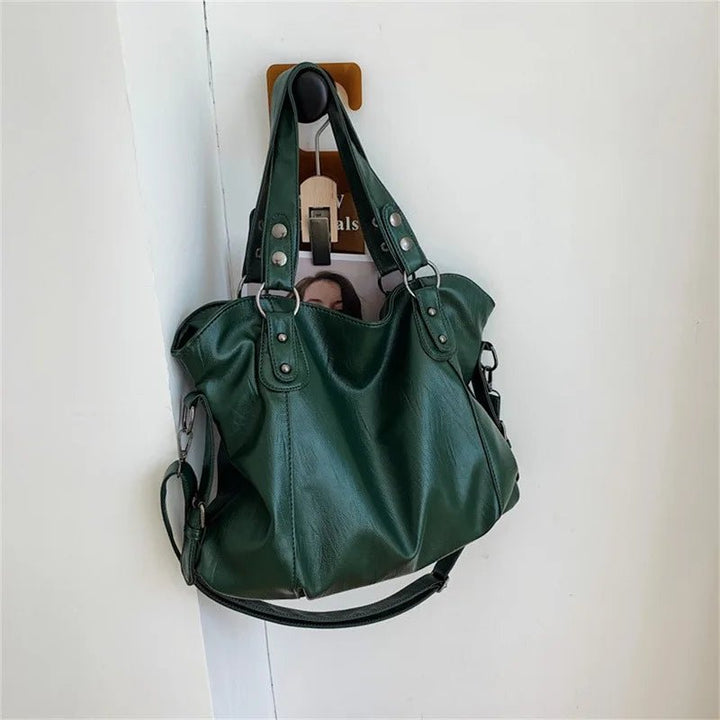Elegant tote bag made of faux leather
