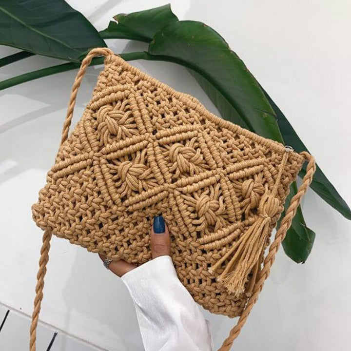 Boho Shoulder Bag Women – Handwoven, Summery & Adjustable