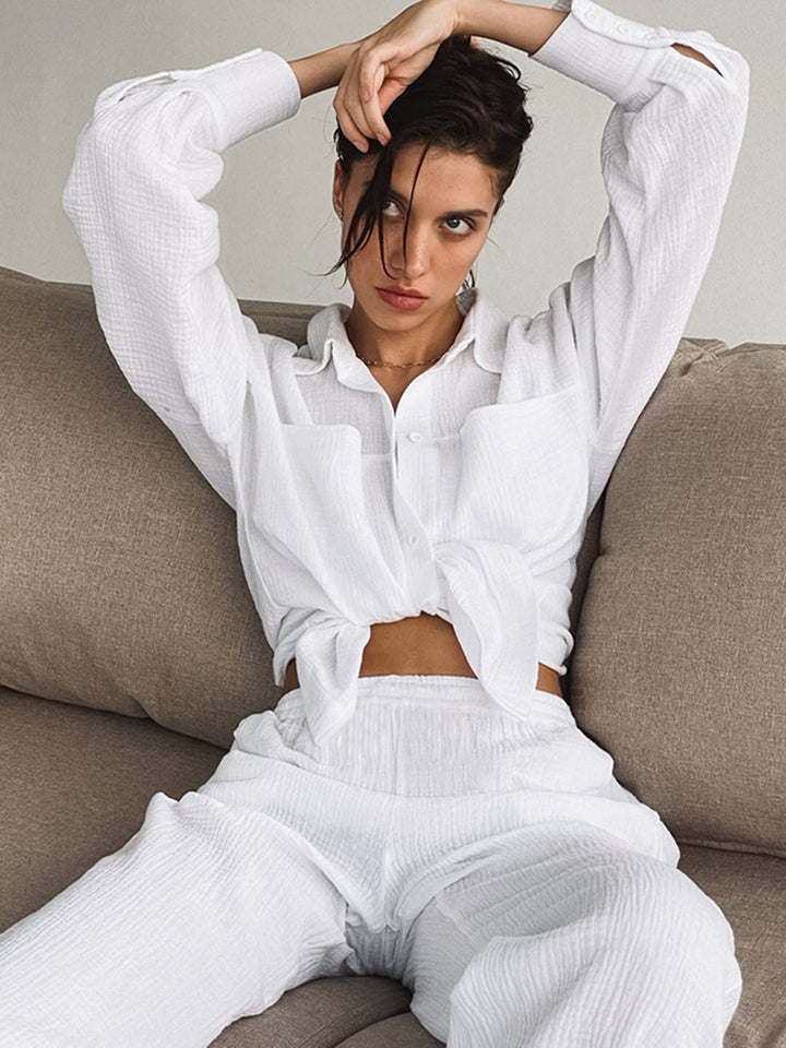 Minimalist 2-piece cotton set – Light summer outfit