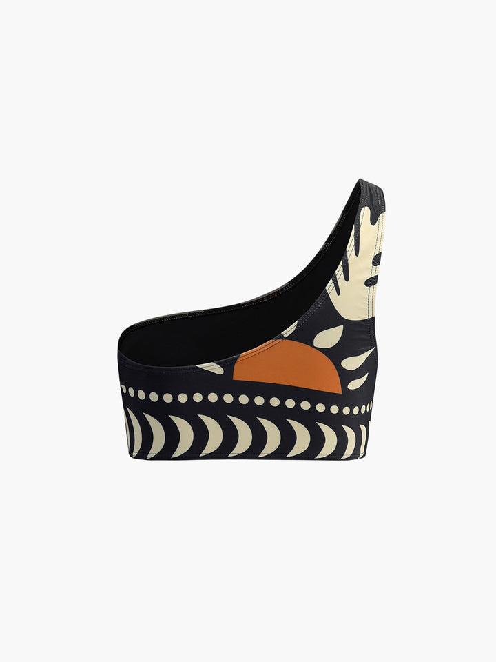 Asymmetric bikini set with bird print – trendy summer look