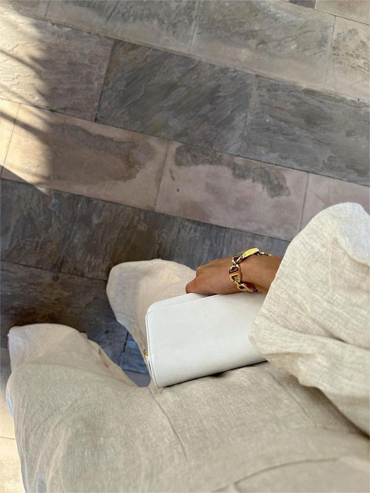 Breathable Linen-Blend Jumpsuit with Puff Sleeves – Elegant Women's Fashion