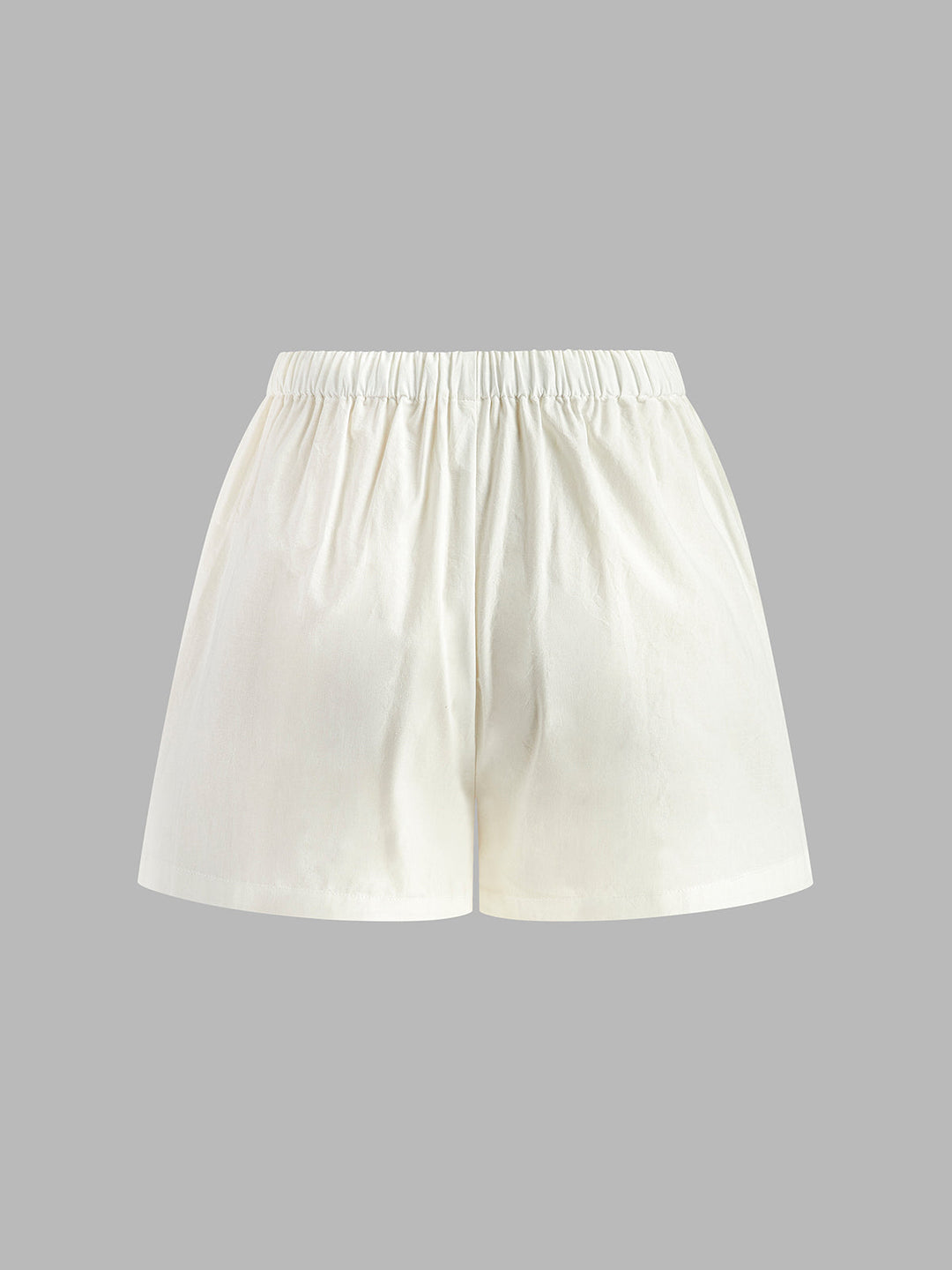 Women's Summer Two-Piece – Drawstring Top & Shorts with Slit