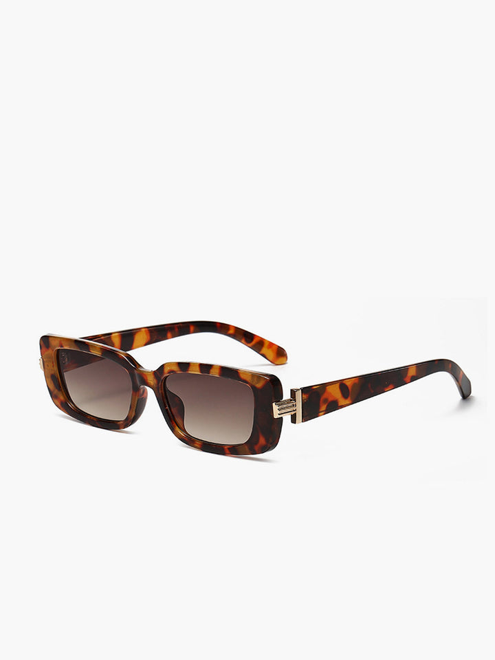 Leopard-Print Oversized Sunglasses – UV400, Retro Square Look