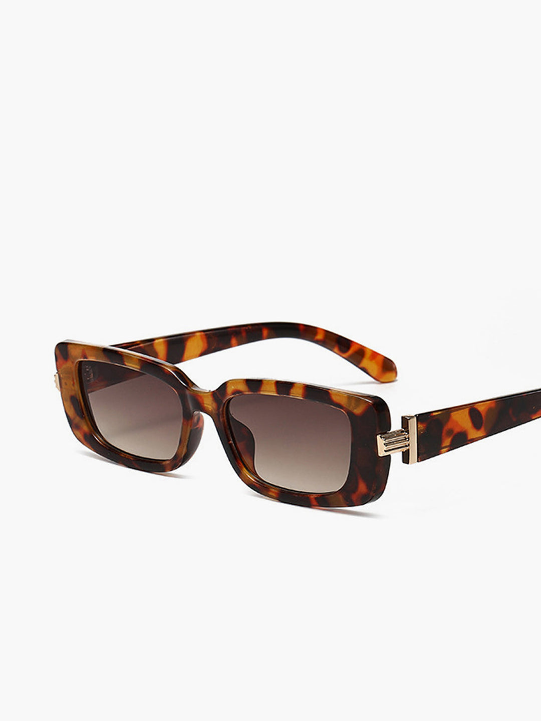 Leopard-Print Oversized Sunglasses – UV400, Retro Square Look
