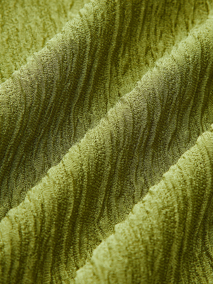 Asymmetric swimsuit with twist & ruching – figure shaping