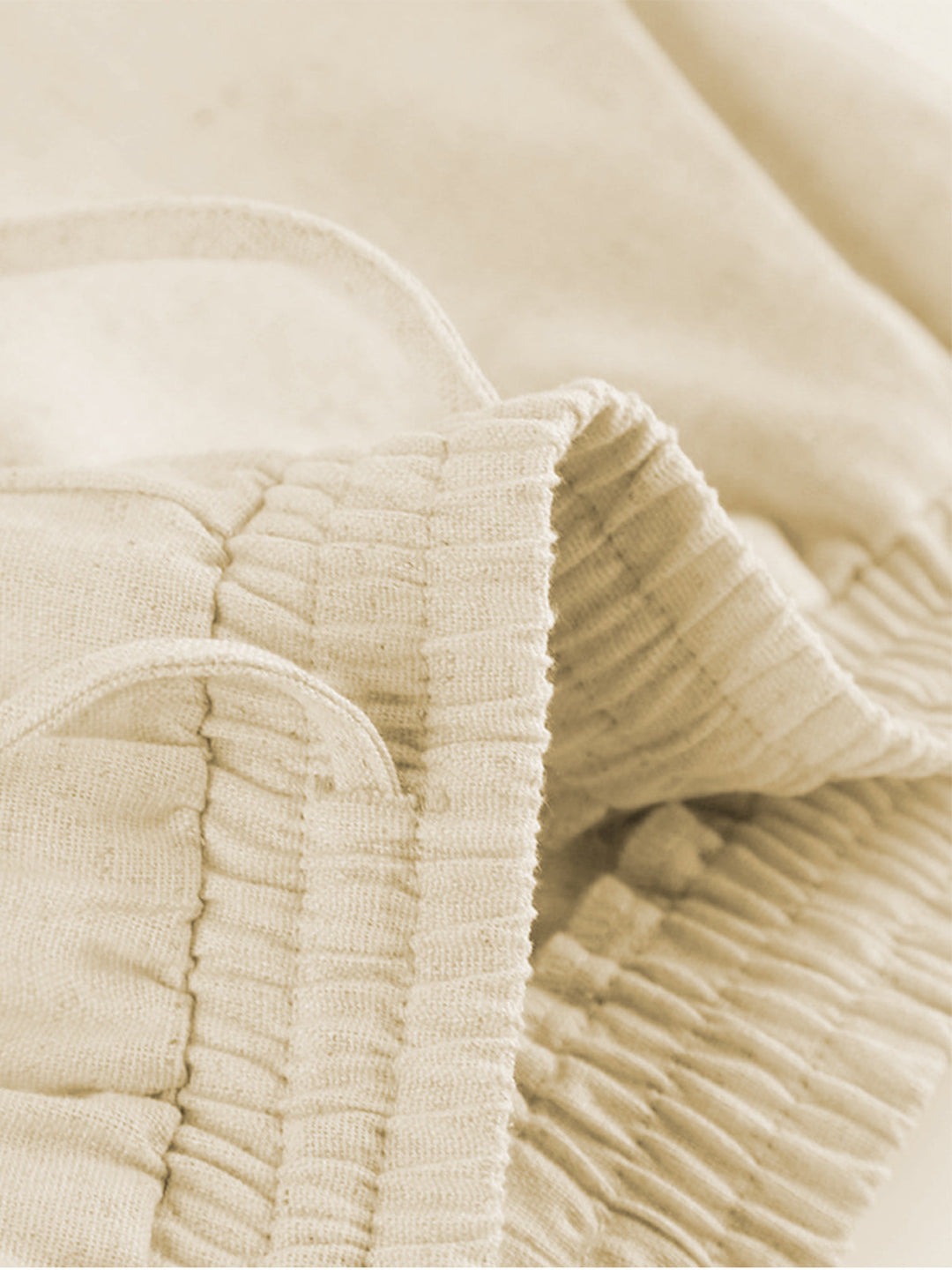 Women's linen pants with wide leg – high-waist, summer look