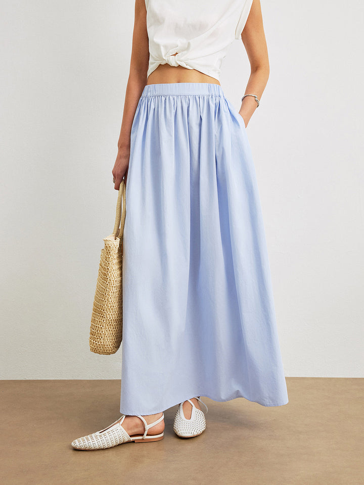 Women's A-line cotton skirt