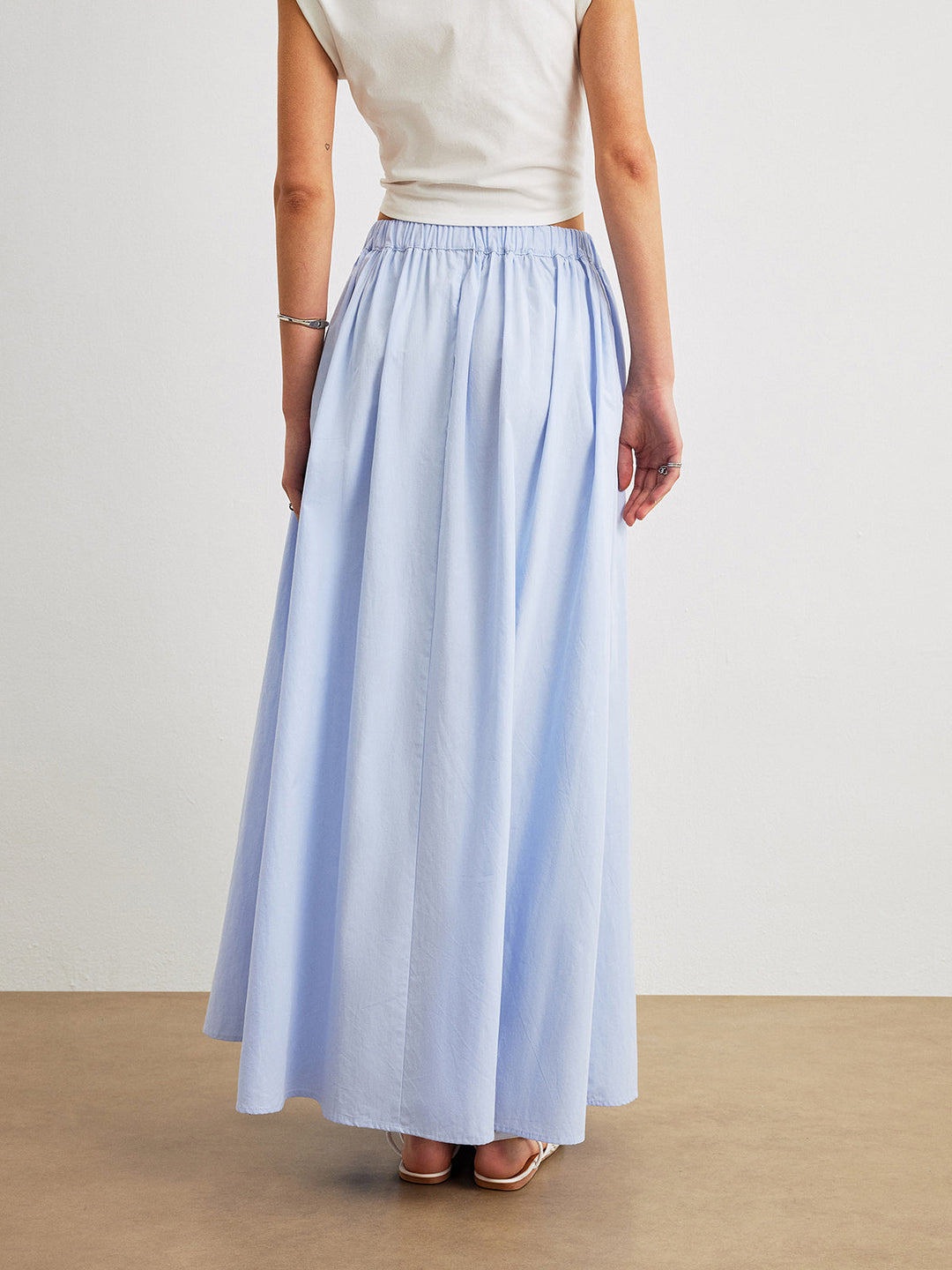 Women's A-line cotton skirt