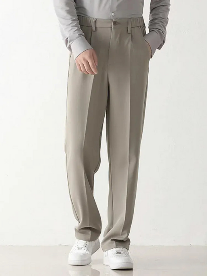 Men's Suit Pants Black - Relaxed Fit for Office and Leisure
