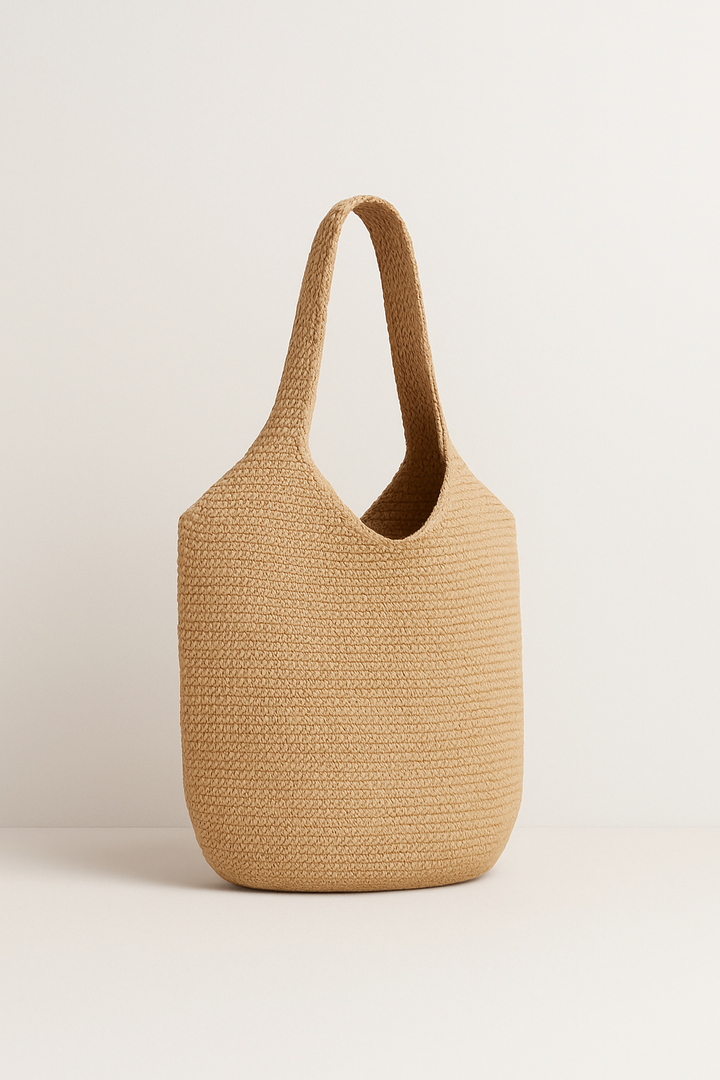 Boho Straw Bag Women – Handmade Beach Bag Summer 2025 Shopper