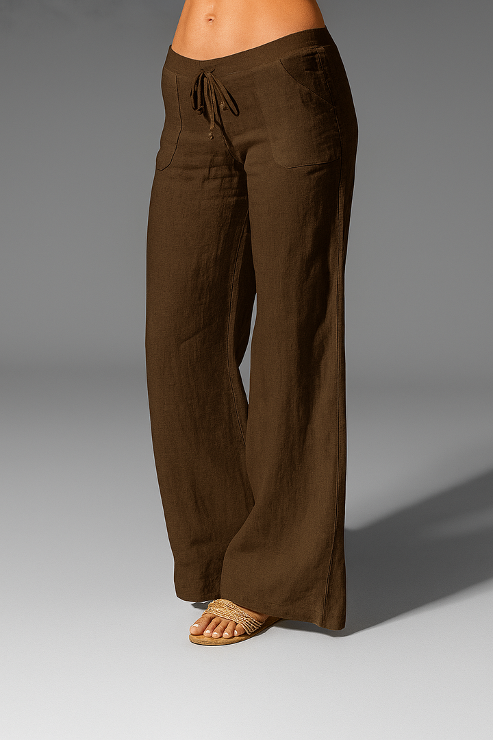 Women's Linen Pants Summer – Wide Cut, Breathable, Elegant