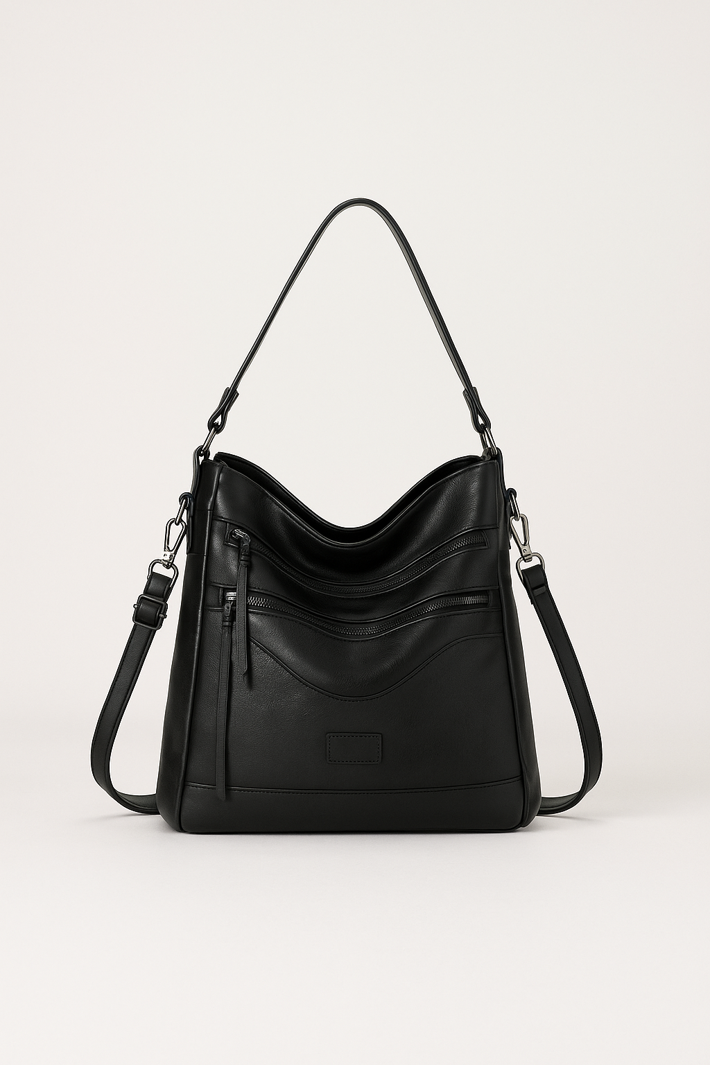 Women's Vegan Leather Crossbody Bag – Elegant Large Shoulder Bag