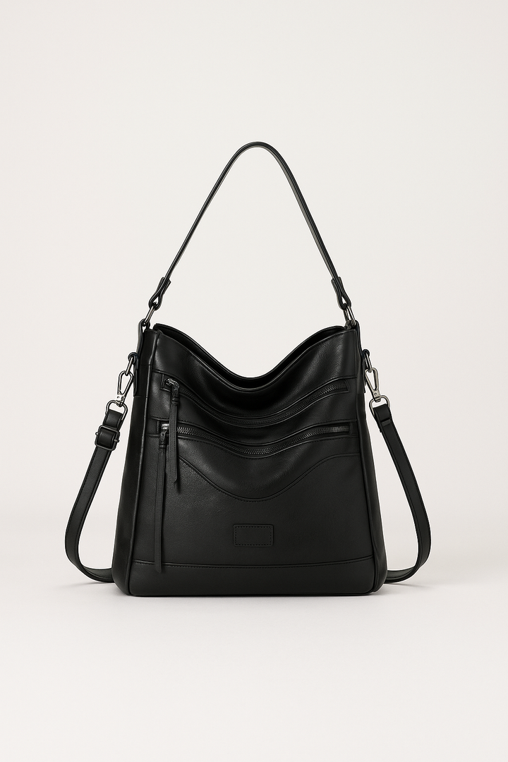 Women's Vegan Leather Crossbody Bag – Elegant Large Shoulder Bag