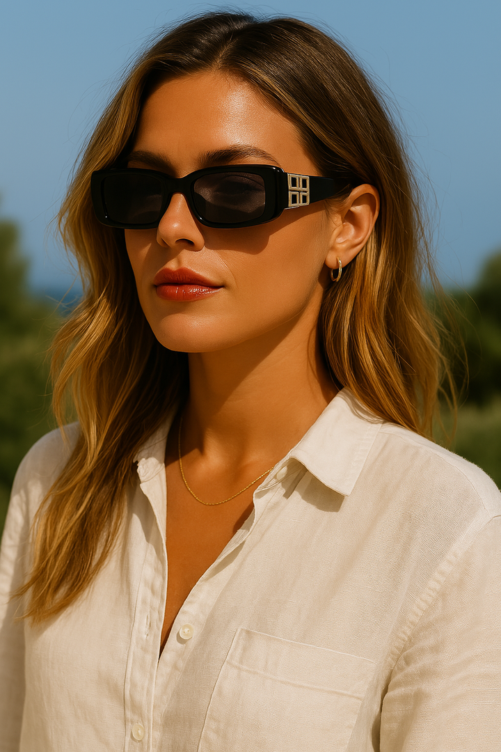 Lunettes de soleil pour femmes luxueuses avec protection UV400 et cadre en acétate