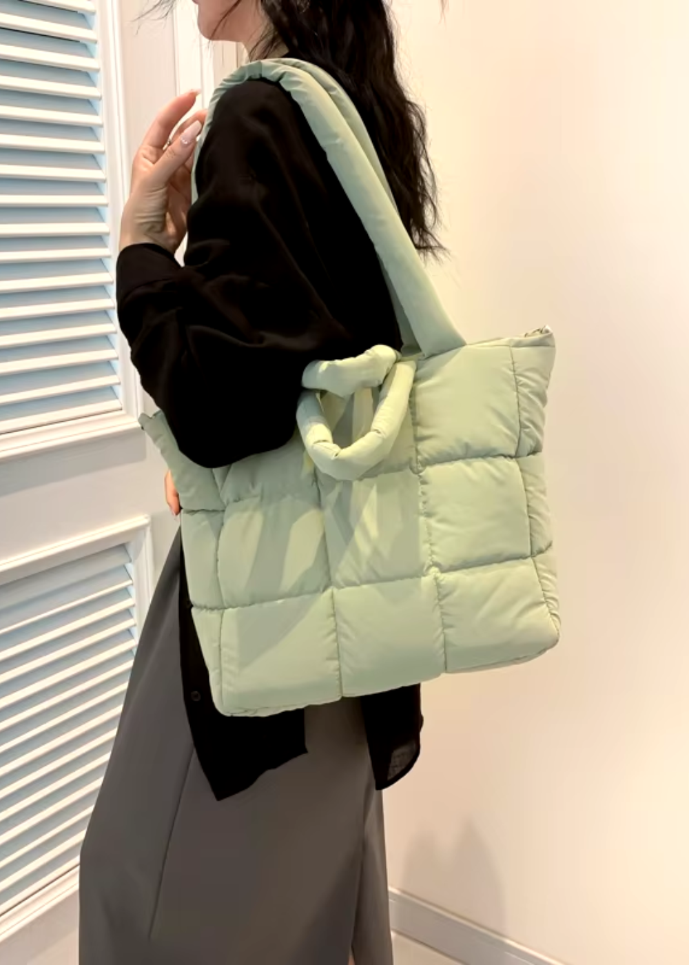 Sac à main Crissy pour femmes – Sac matelassé – Grand shopper