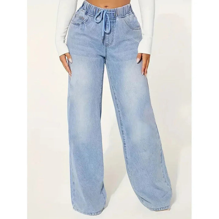 Women's Baggy Jeans High Waist Denim Casual