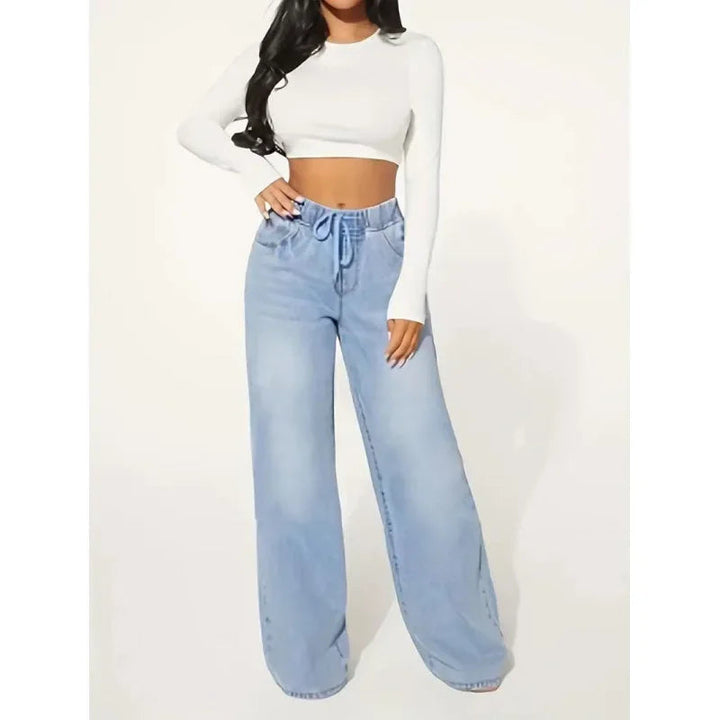 Women's Baggy Jeans High Waist Denim Casual
