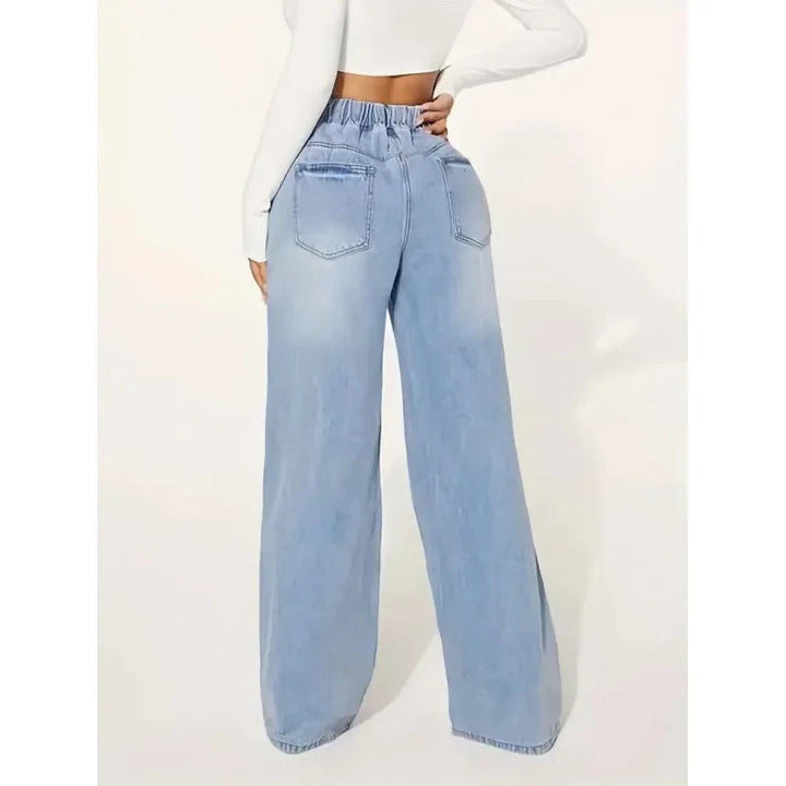 Women's Baggy Jeans High Waist Denim Casual
