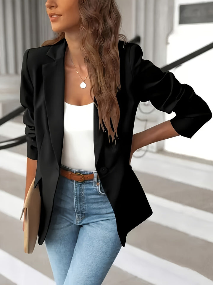 Women's Blazer Suede-Look Tailored