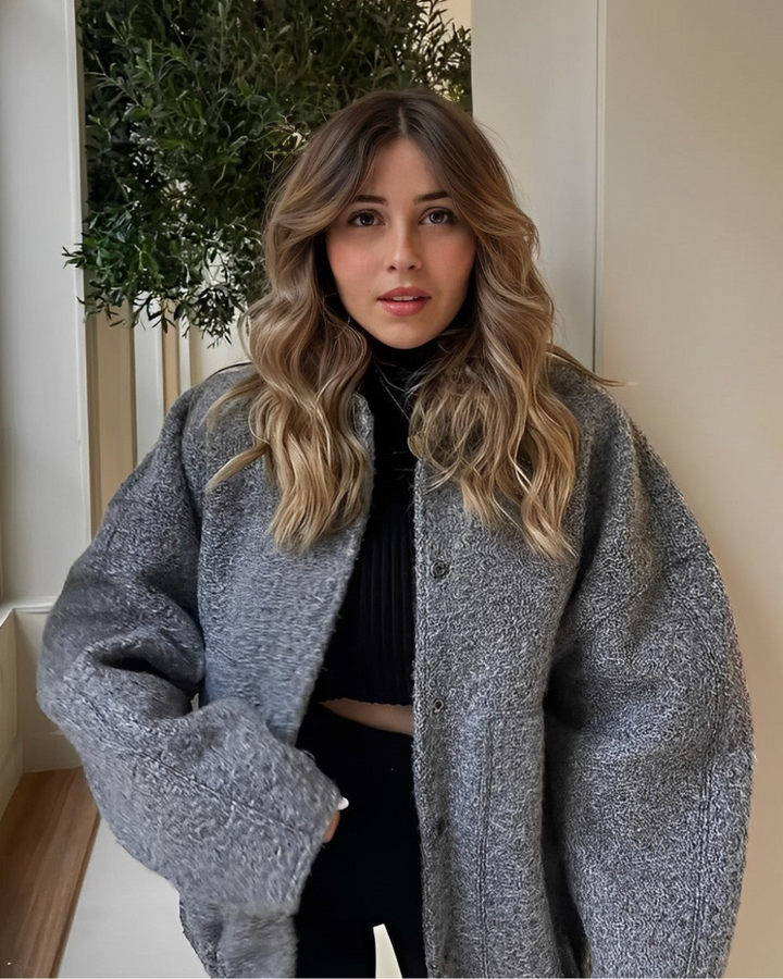 Women's bomber jacket cotton oversized style