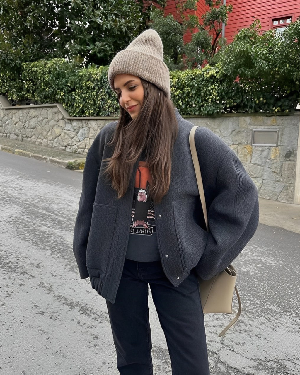 Women's bomber jacket cotton oversized style