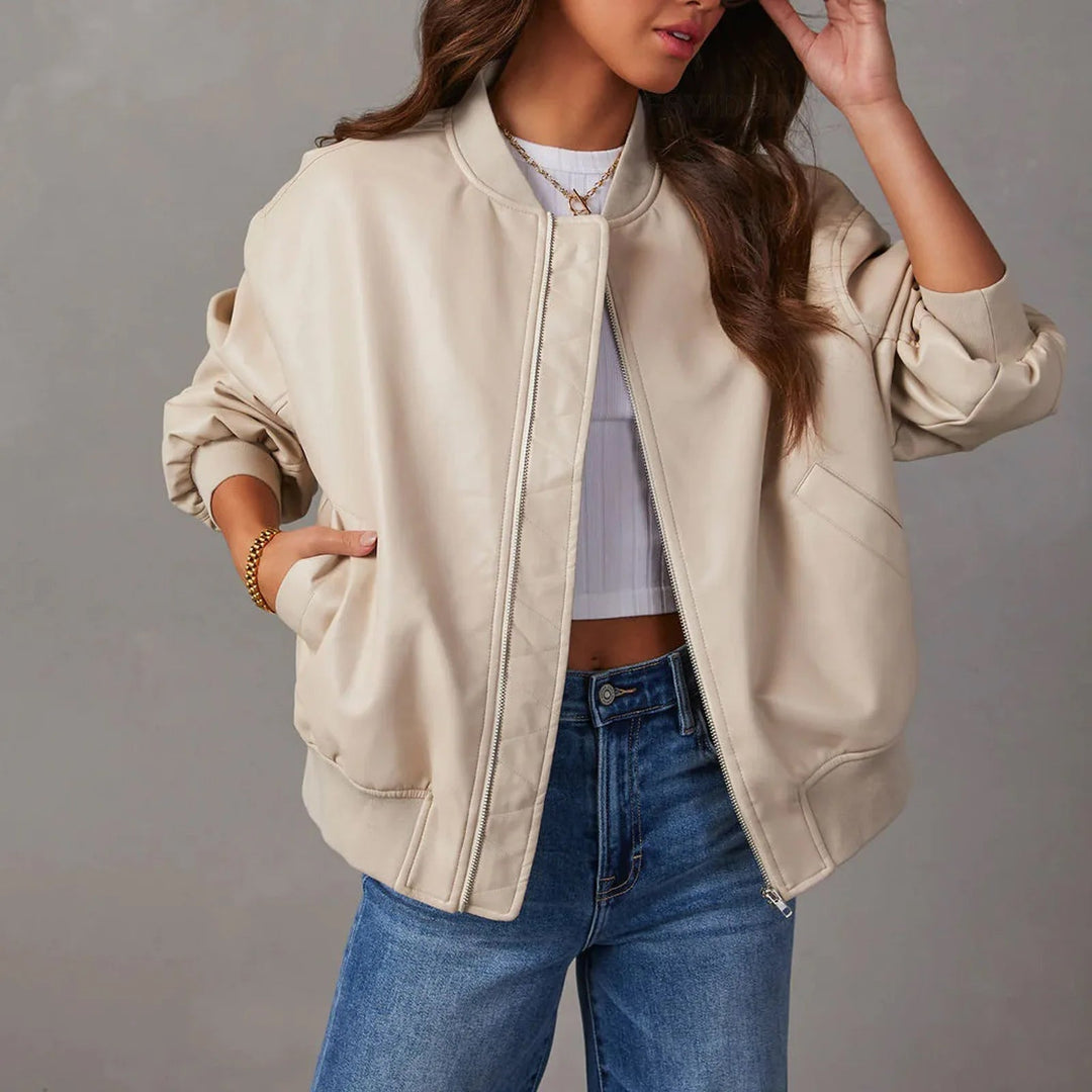 Women's Bomber Jacket Casual Oversized Stylish