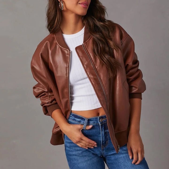 Women's Bomber Jacket Casual Oversized Stylish