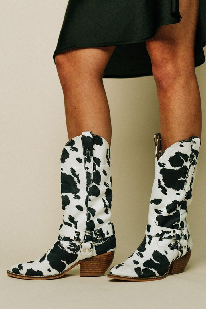 Women's Cowboy Boots Leather Elegant Western Style