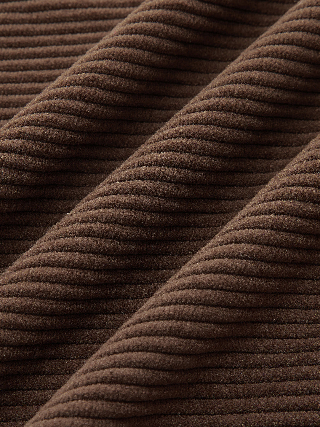 Women's Corduroy Pants – Wide Leg, Pleated Pants, Mid Waist, Elegant & Modern