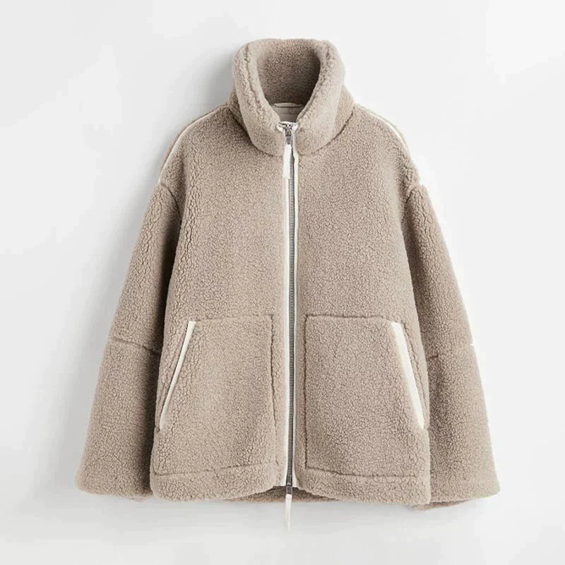 Women's Fleece Jacket Oversized Style
