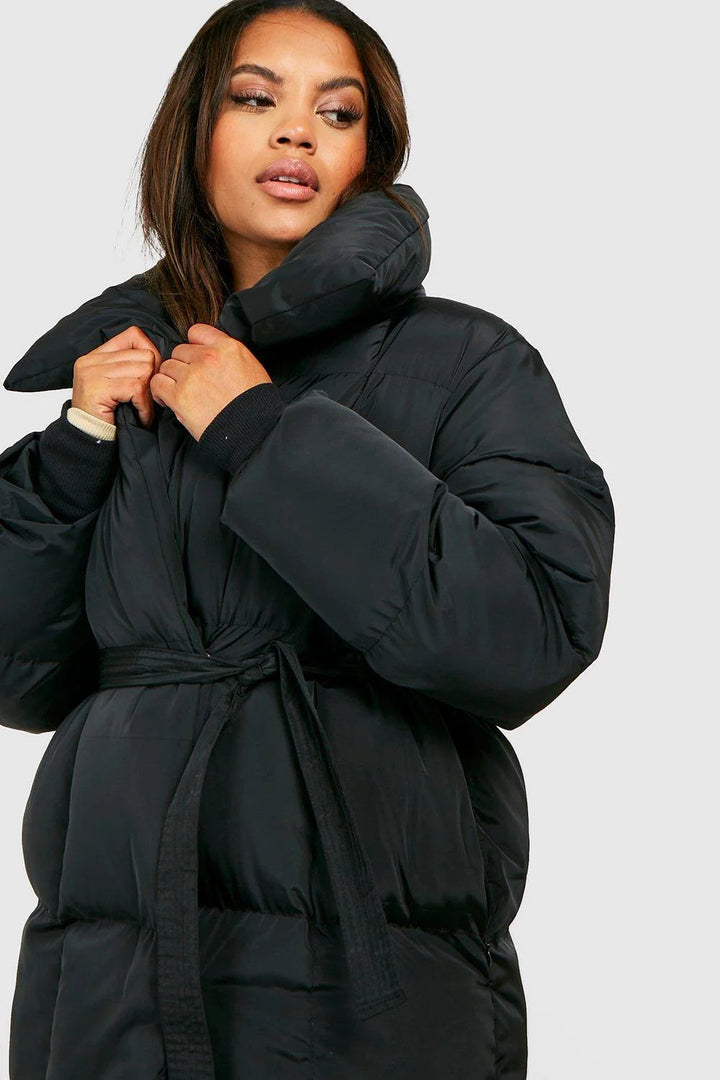 Women's Quilted Parka Elegant Winter Jacket