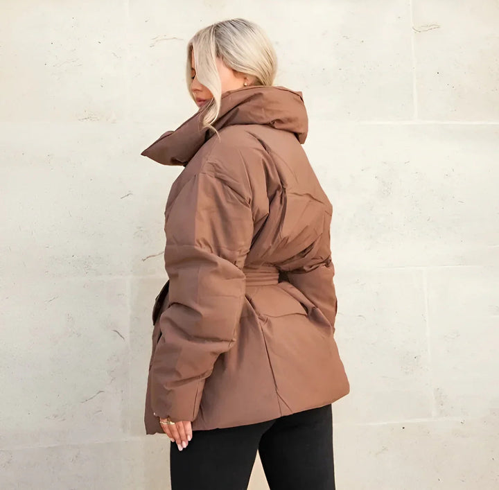 Women's Quilted Parka Elegant Winter Jacket