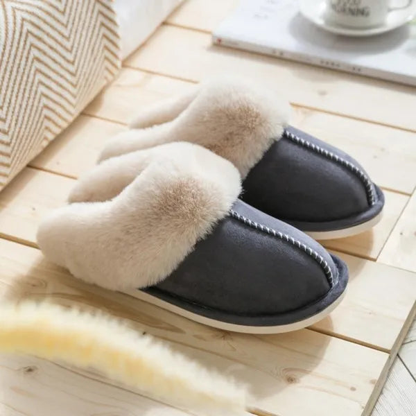 Women's slippers faux fur lining comfortable elegant