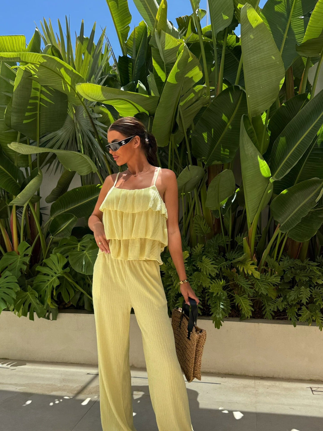 Women's Jumpsuit Elegant With Ruffles Light and Comfortable