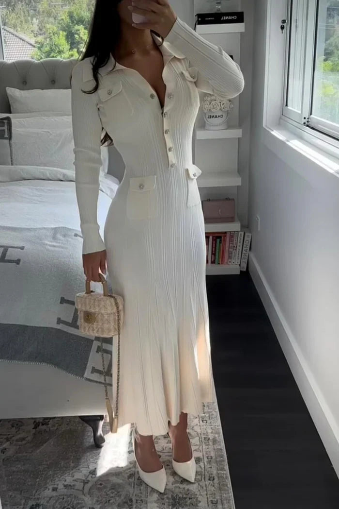 Women's maxi dress elegant for wedding guest and celebrations